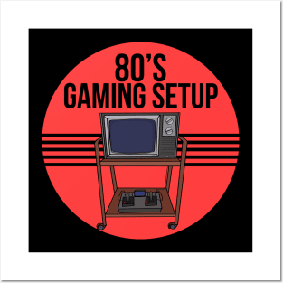 80's Gaming Setup Posters and Art